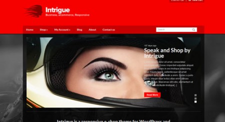 Intrigue tema premium gratuito WooCommerce